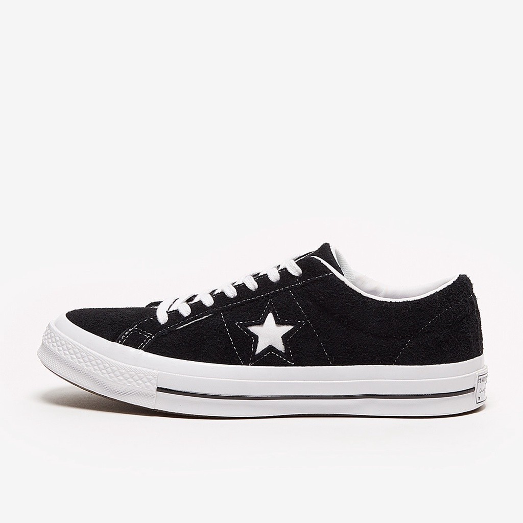 ♞Converse One Star OX Low Black White 100% Original Sneakers true