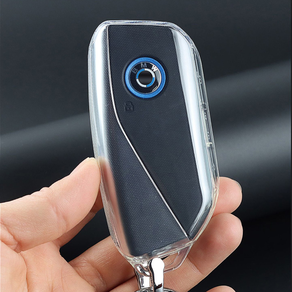 เคสกุญแจรีโมทรถยนต์ TPU แบบใส สําหรับ Bmw X1 U11 I7 G70 X7 Lci 320i F20 U06 M3 Gtr X1 F48 2023