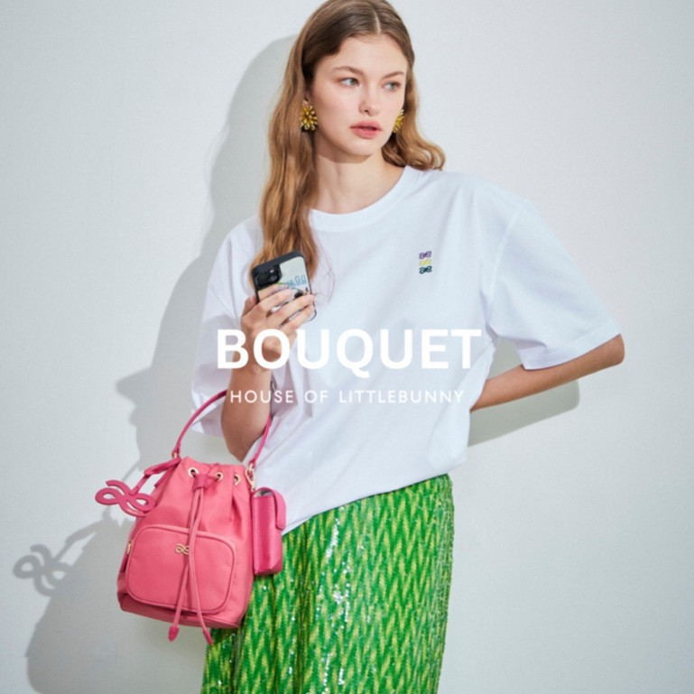 littlebunnystore Bouquet Cute Pleated Bag