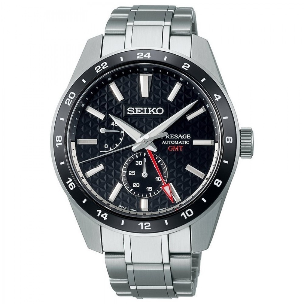 นาฬิกา JDM  Seiko Presage ซีรี่ส์ใหม่ GMT นาฬิกากลไก Spb221j1 Sarf005
