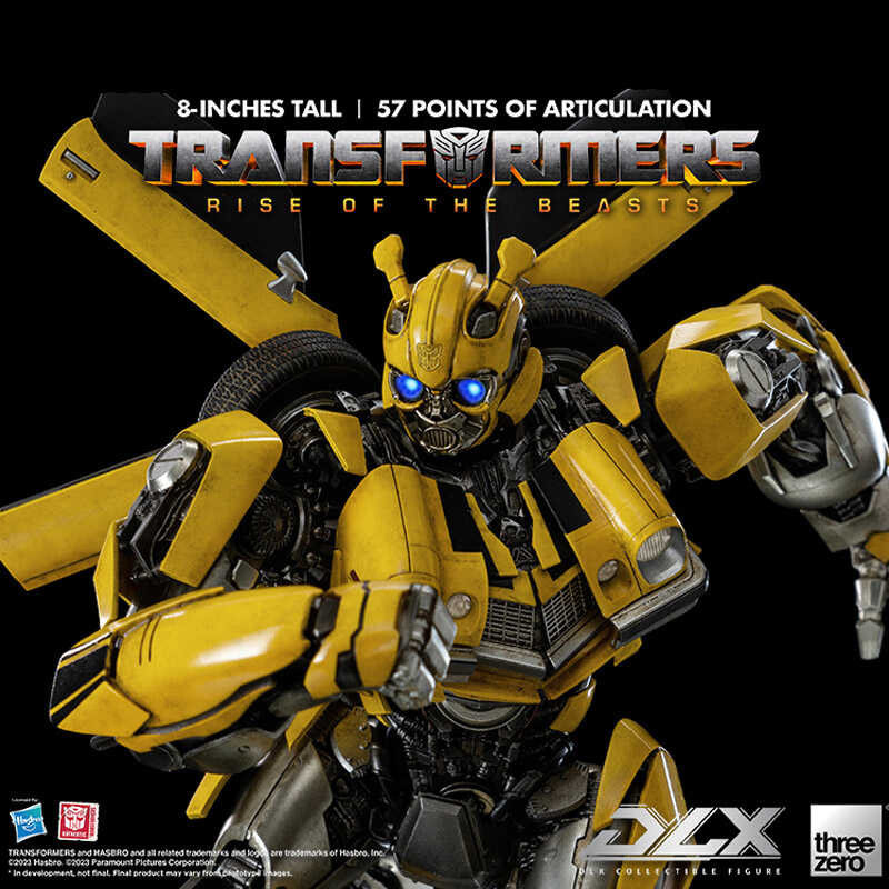 Hasbro Transformers 7 Threezero Dlx Series Bumblebee Battle Model Alloy Movable Model Boy 'S Birthd