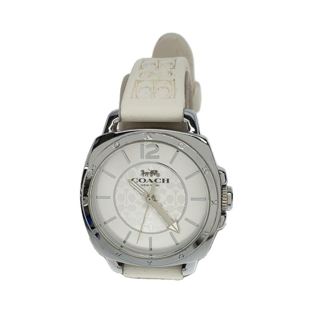 Coach WH wht A O 5 Wrist Watch rubber Women Direct from Japan Secondhand