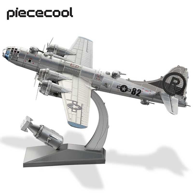 Piececool 3D Metal Puzzles B-29 Super Fortress Assembly Model Kits Kids Creative Toys Christmas Bir