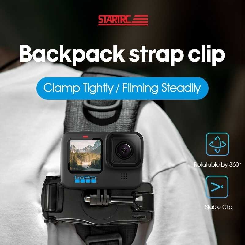 ➧ Dji Action 3 背包夾, 用於 Gopro Insta360 ONE X3 FIMI PALM 1 2 O Insta60  X