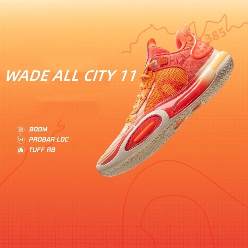 Li Ning Wade All City 11 รองเท้าบาสเก็ตบอล น้ําหนักเบา สําหรับผู้ชาย (ของแท้ 100%)ABAT031
