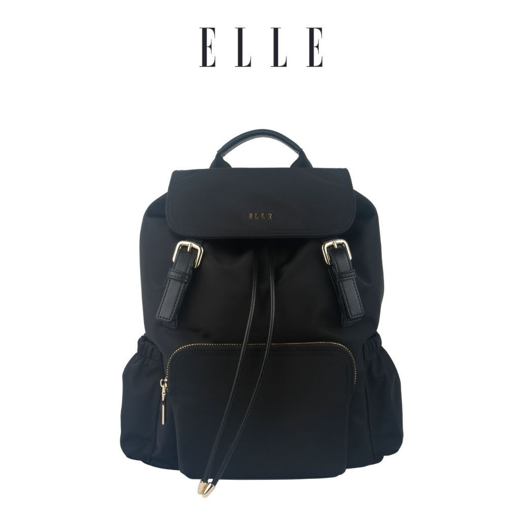 Elle Freda กระเป๋าเป้สะพายหลัง (2 สี: ดํา, Taupe)