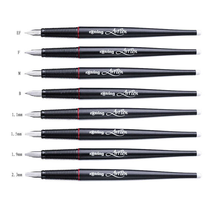 Art Rotring Pen Ef/ F/M/ B/1.1Mm/1.5Mm/1.9Mm/2.3Mm Sketch Fountain Pen