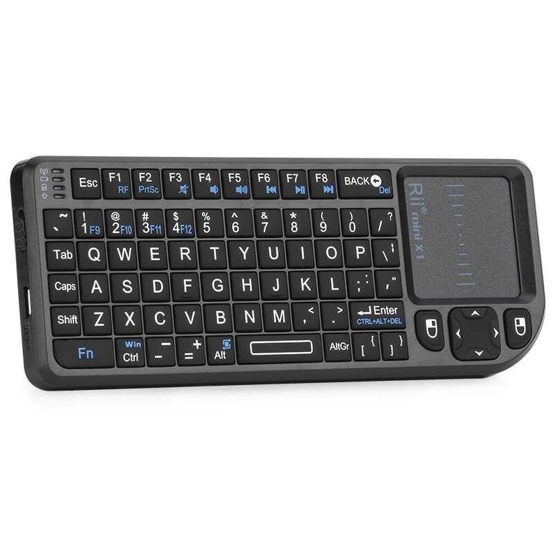 Rii X1 Original 2.4Ghz Mini Wireless Keyboard English/RU/ES/FR Keyboards With Touchpad For TV Box/P 