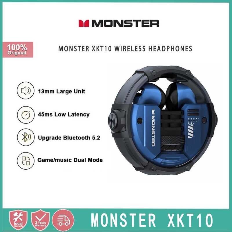 XKT10 wireless Monster headphones with Bluetooth, waterproof sports helmet, noise reduction, and mi