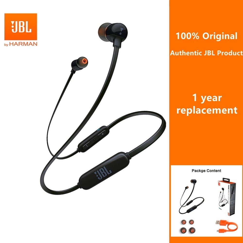 Jbl Tune 110BT หูฟังอินเอียร์ - สินค้า JBL สีดํา และของแท้