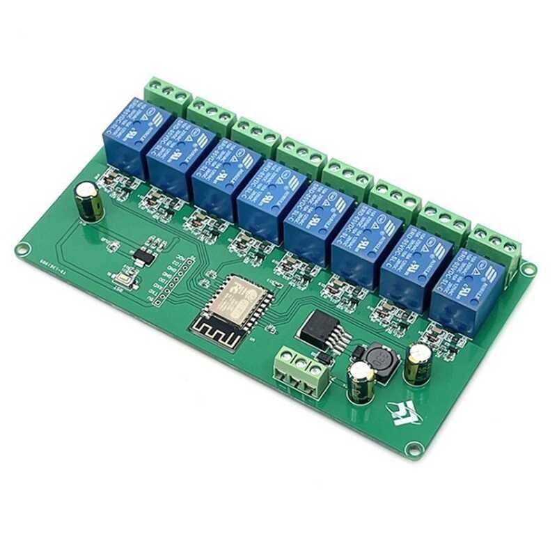 Esp8266 8 Channel Relay Esp-12F Development Board Power Supply 5V/7-28V Wireless WIFI Module 5V/7-2V