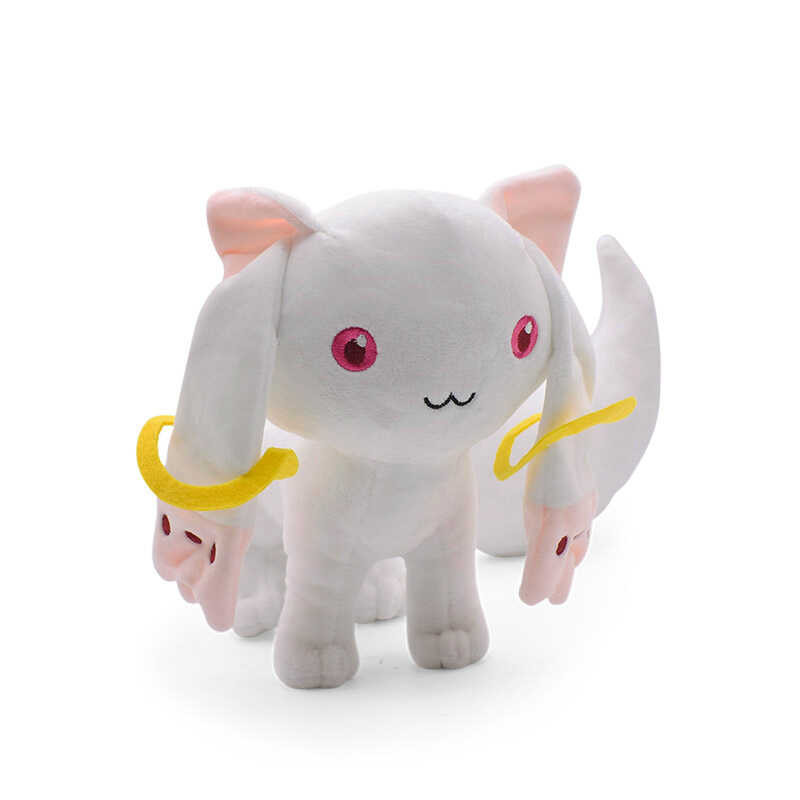 23 ซม. Puella Magi Madoka Magica Plush Toy แมวซอฟท์ยัดไส้ของเล่นตุ๊กตา ca