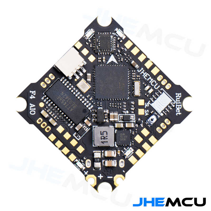 ❤️ Jhemcu Ruibet เครื่องควบคุมการบิน F411 F4aio 12A 25.5X25.5Mm ESC 1-2S สำหรับ FPV ฟรีสไตล