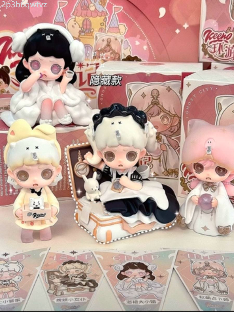 ♞,♘Ghost Ghost Keeno Travel Notes MBTI blind box น่ารักเครื่องประดับของเล่นตัวเลขวันเกิดของขวัญวัน