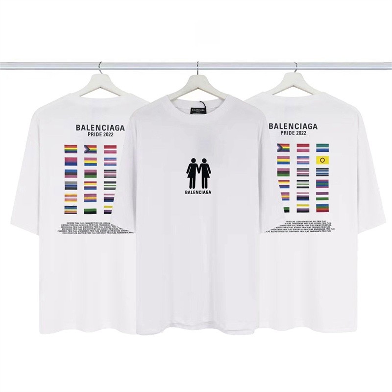 ♞เสื้อยืดแขนสั้นลําลอง เนื้อผ้าฝ้าย พิมพ์ลายธงชาติวายร้ายคู่ BA881LEN666CIAGA แฟชั่นสําหรับผู้ชาย แ