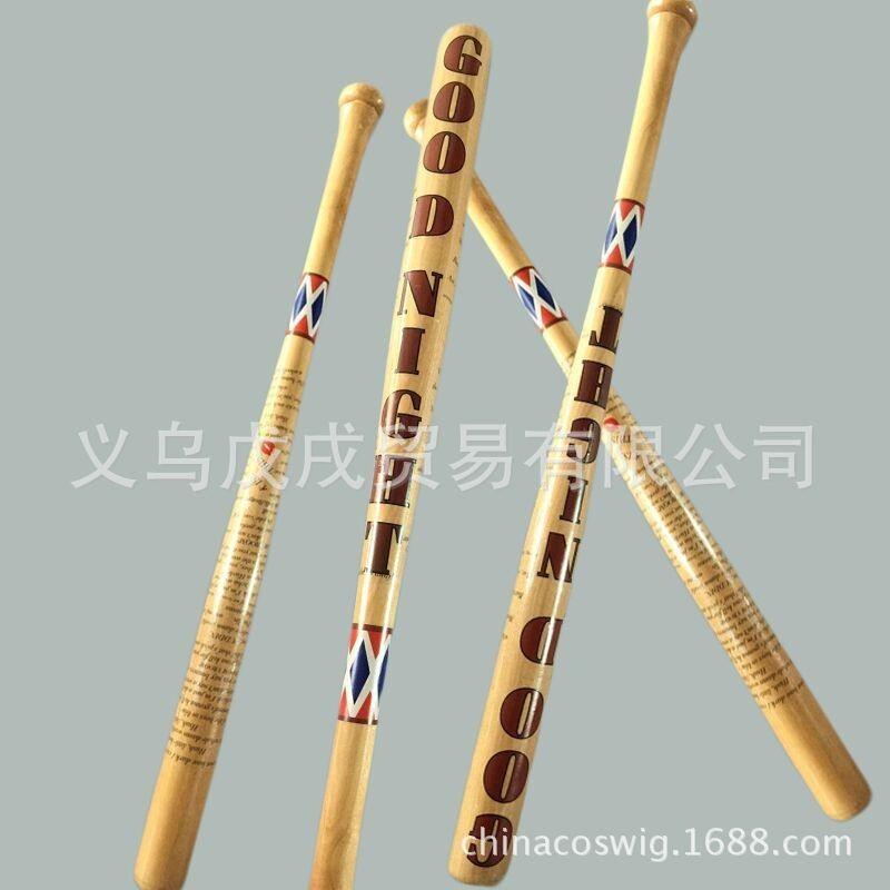 🔥HOT SALE🔥 ทีมฆ่าตัวตาย Harley Quinn ทีมฆ่าตัวตาย Harley Quinn ทำด้วยมือไม้เบสบอลปกติ