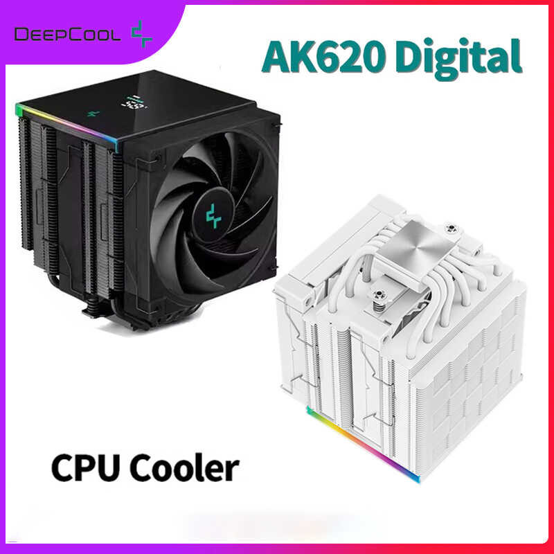 Deepcool Ak620 Digital Display 6 Heat Pipes Cpu X99 Processor 2011 V3 Air Cooler Radiator For Lga115