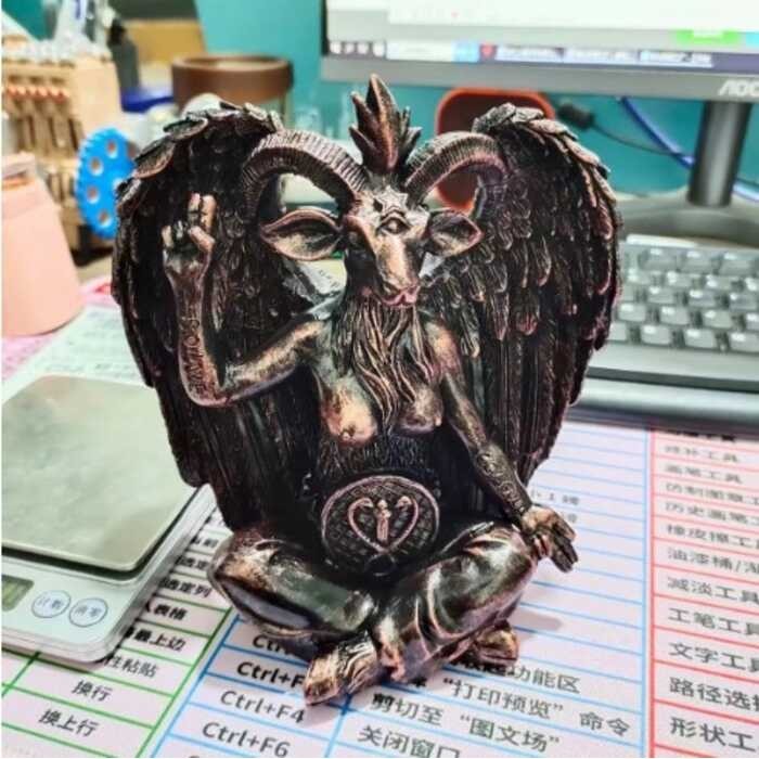 Idol 【Tx】ปีกซาตานิก Baphomet H4i6 M0x1 T3v3 สําหรับตกแต่ง L9m