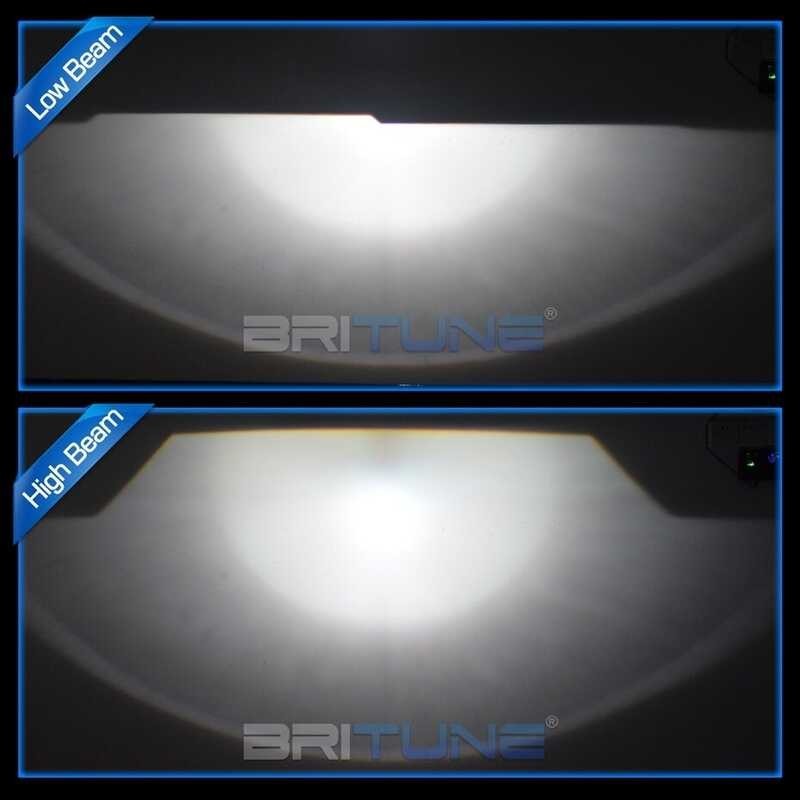 ❤ Mini 2.0 Inch Bi-Xenon Headlight Lens Projector Double LED Angel Eyes DRL Halo H1 H4 H7 Tuning