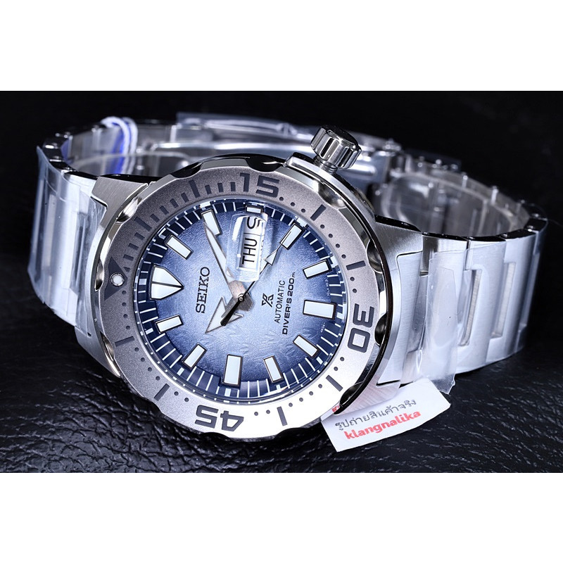 ♞,♘(แถมกล่องแบบพกพา) นาฬิกา Seiko Prospex Monster Save The Ocean 7 Special Edition รุ่น SRPG57K1 ,