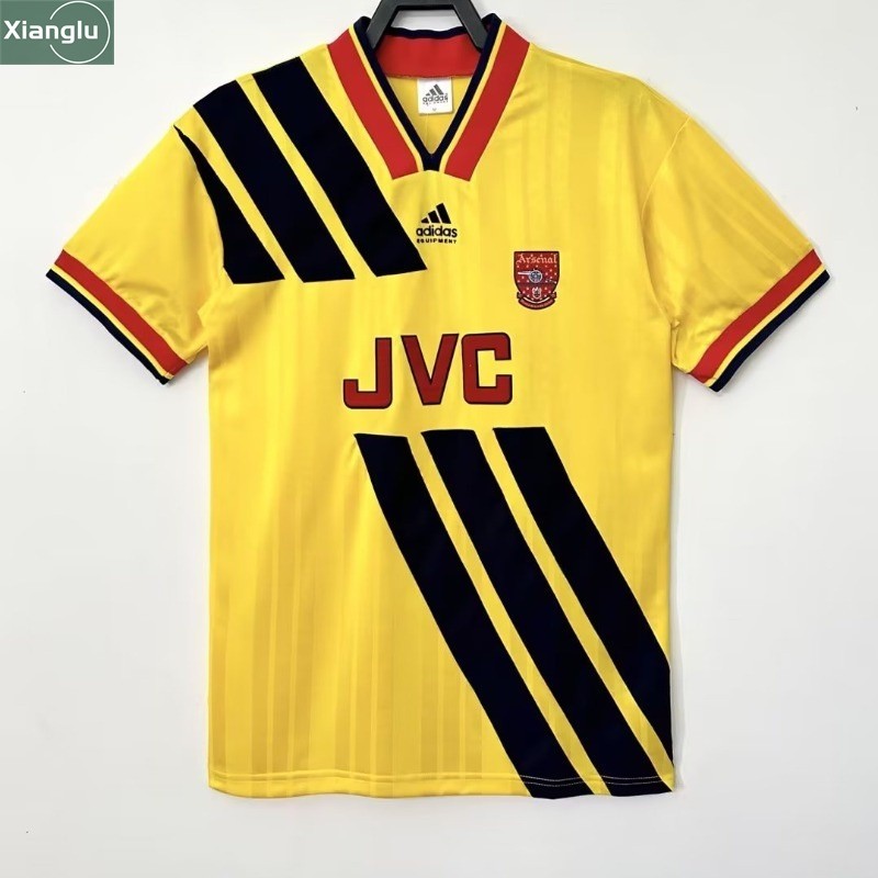 Xlu  เสื้อกีฬาแขนสั้น ลายทีมชาติฟุตบอล Arsenal Away 1993-94 AAA สไตล์วินเทจ แห้งเร็ว ไซซ์ S-XXL
