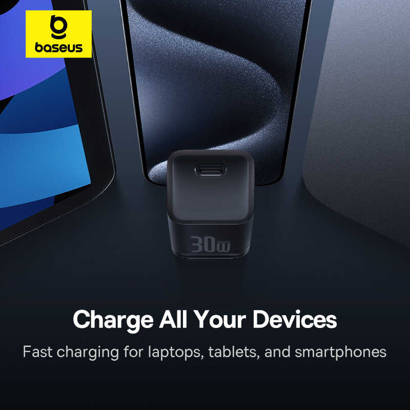 ที่ชาร์จโทรศัพท์ Baseus PD 20W/30W,ที่ชาร์จที่ชาร์จไฟรวดเร็