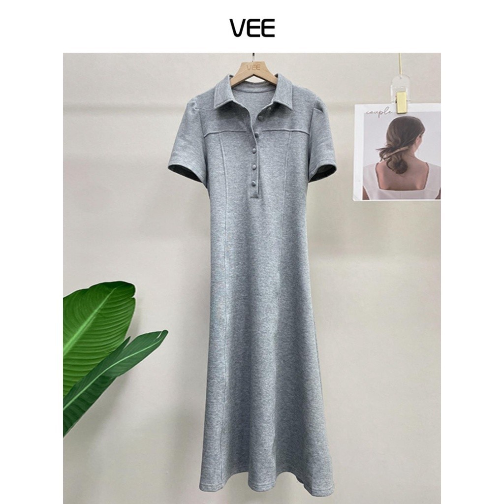 Vee/vee [Dora Heroine] ชุดเดรส สไตล์เกาหลี สําหรับผู้หญิง