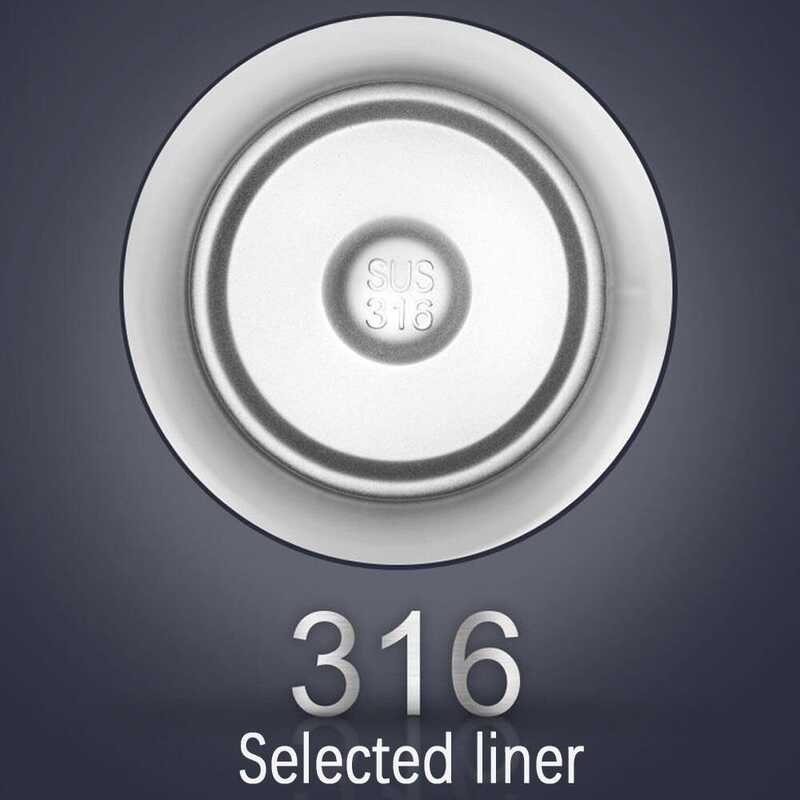 ] portable [hot Stainless steel water bottle 1 liter for men girl drink Thermos Kettle Cup thermal