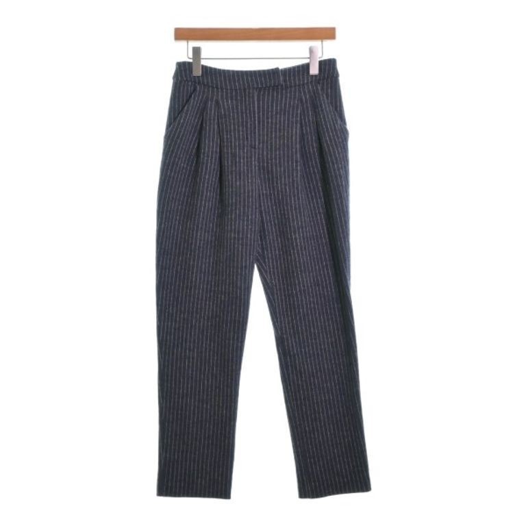Armani Collezioni Ohh! On Pants stripe Women White navy Direct from Japan Secondhand