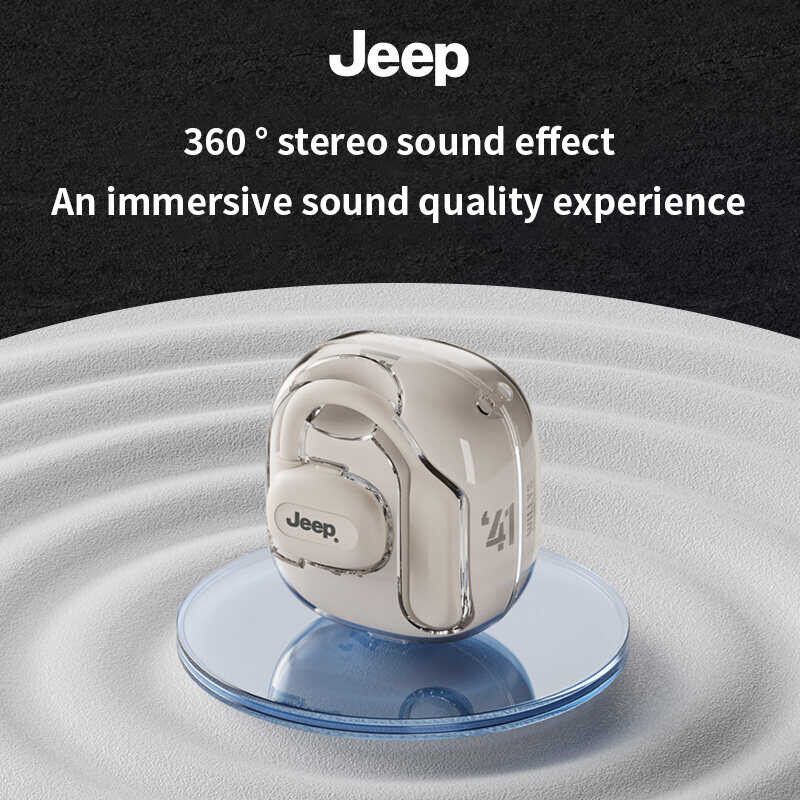 Jeep Ec009 Open Hanging Headphones Earphone Wireless Earbuds, Bluetooth 5.3 Earbuds 3D Stereo Bass,