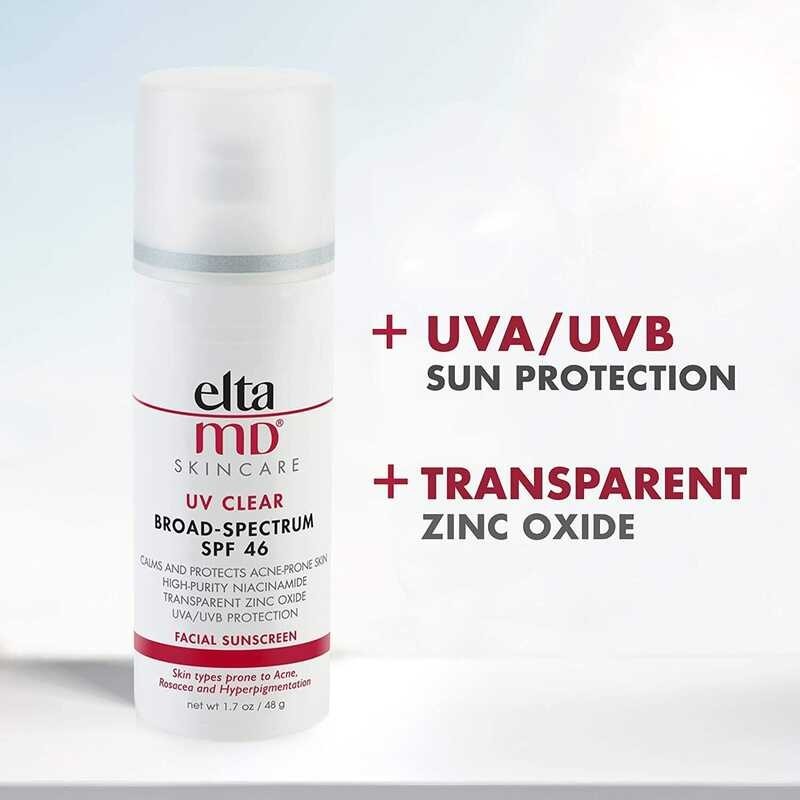 ❉ EltaMD UV Clear Facial Sunscreen BROAD- SPECTRUM SPF 46 - For Skin Types Prone To Acne, Rosacea &