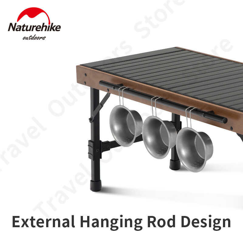 Naturehike IGT Camping Table อลูมิเนียมแบบพกพากลางแจ้งบีชปิกนิกบ