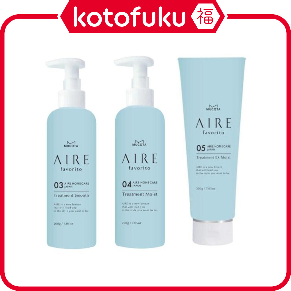 Japan Mukota Aire Favorito (03 Treatment S / 04 Treatment EG / 05 Treatment WT) 200g / 1000g / เคสแข