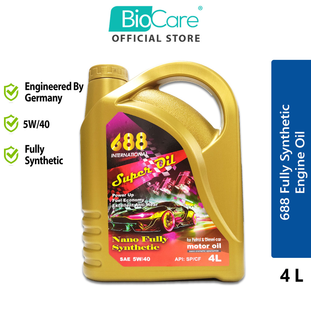 688 Nano น้ํามันเครื่องสังเคราะห์แท้ 4L