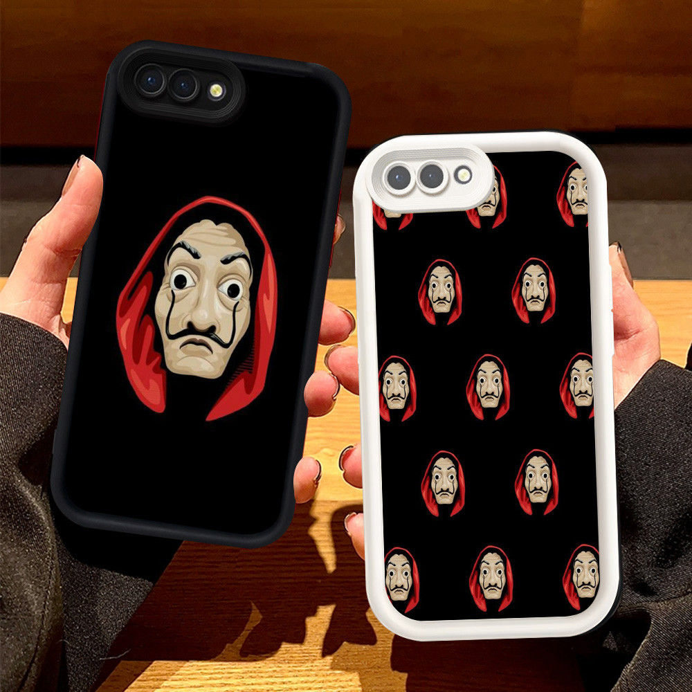 สําหรับ OPPO A3S A5 A83 A39 A37 F5 A12E A1K Realme C2 C2s เคสซิลิโคน H-75 La Casa De Papel