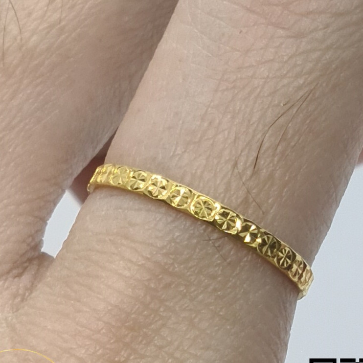 Xing Leong Gold 916 แหวนงบประมาณ 916. แหวนทองคํา รูปเจ็ท