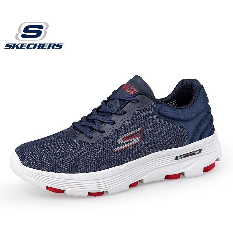 Skechers_ GO RUN 7 Hyper Pillars รองเท้าลําลอง แบบผูกเชือก ขนาดใหญ่ สําหรับผู้ชาย และผู้หญิง