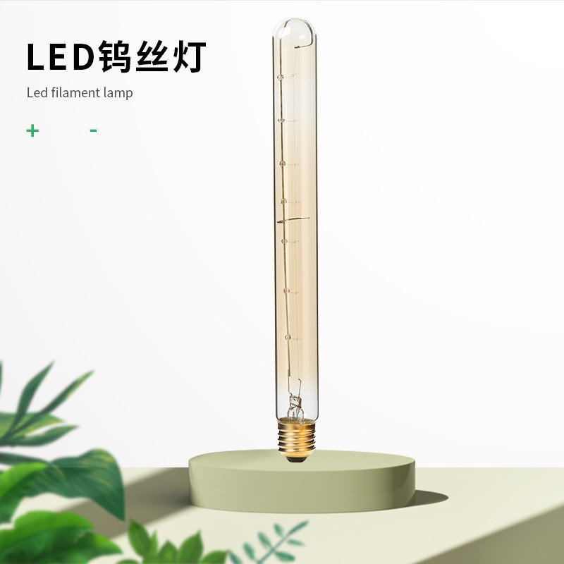 T300 E27 สกรู T125 Edison T225 retro T185 หลอดไฟทังสเตน T30 ขลุ่ยโบราณหลอดไฟ LED
