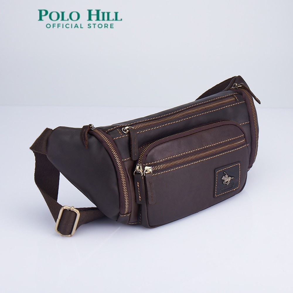 Polo HILL กระเป๋าหนังคาดเอว สําหรับผู้ชาย E-PHSB-1626