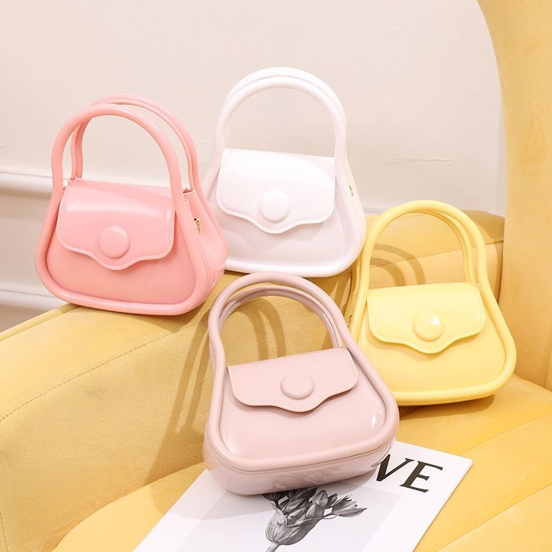 New Candy Color Jelly Mini Bag (15cm x 17cm (h) X 6cm)