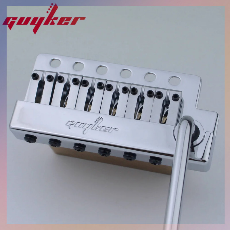 ♞Guyker Guitar Tremolo Bridge String Spacing 10.8MM Guitar Bridge With Brass Saddle Brass Block