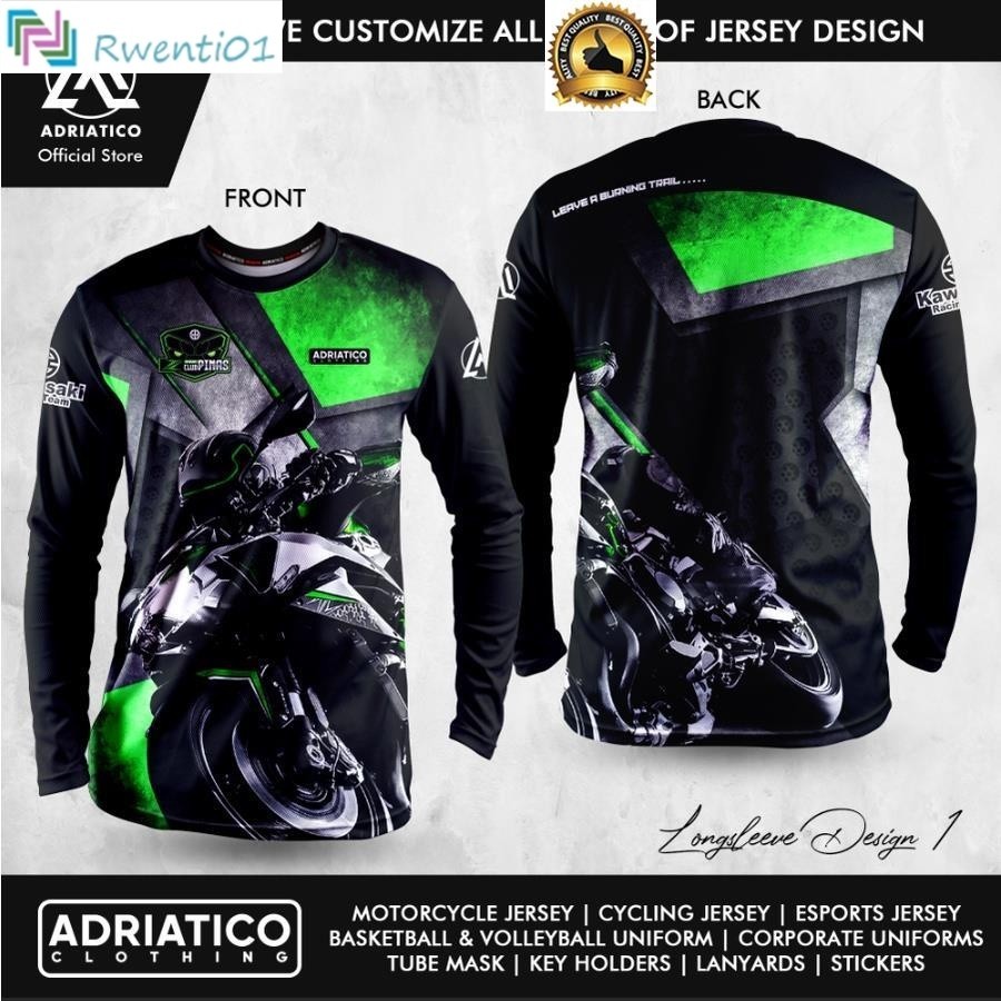 เสื้อขี่มอเตอร์ไซค์ Adriatico "Kawasaki ZH2"