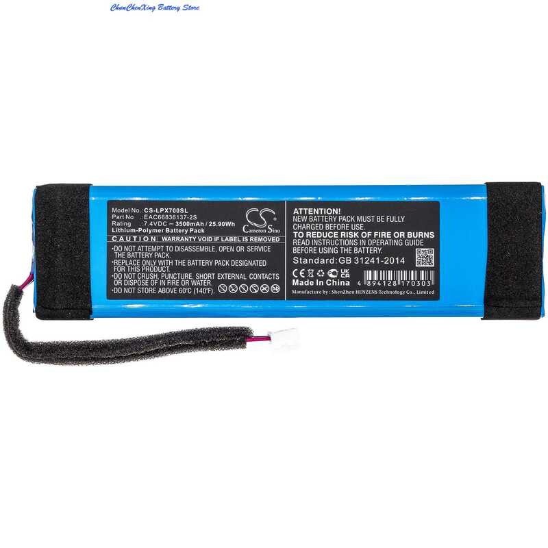 ➧ Cameron Sino 3500Mah แบตเตอรี่ลำโพง LG XBOOM Go Pl7 Eac666836137-2S