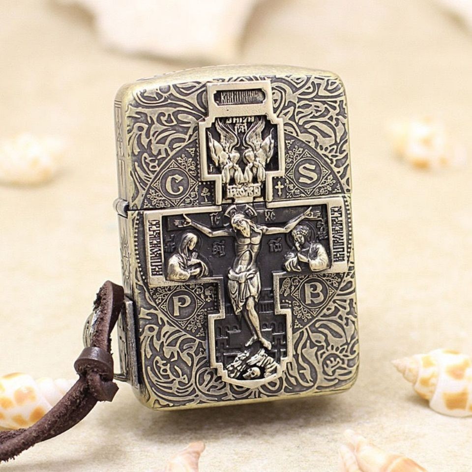 ZIPPO1941 Replica Constantine Redemption น้ำมันก๊าดกันลมไฟแช็ก high-end ฟรี DY9913TZ