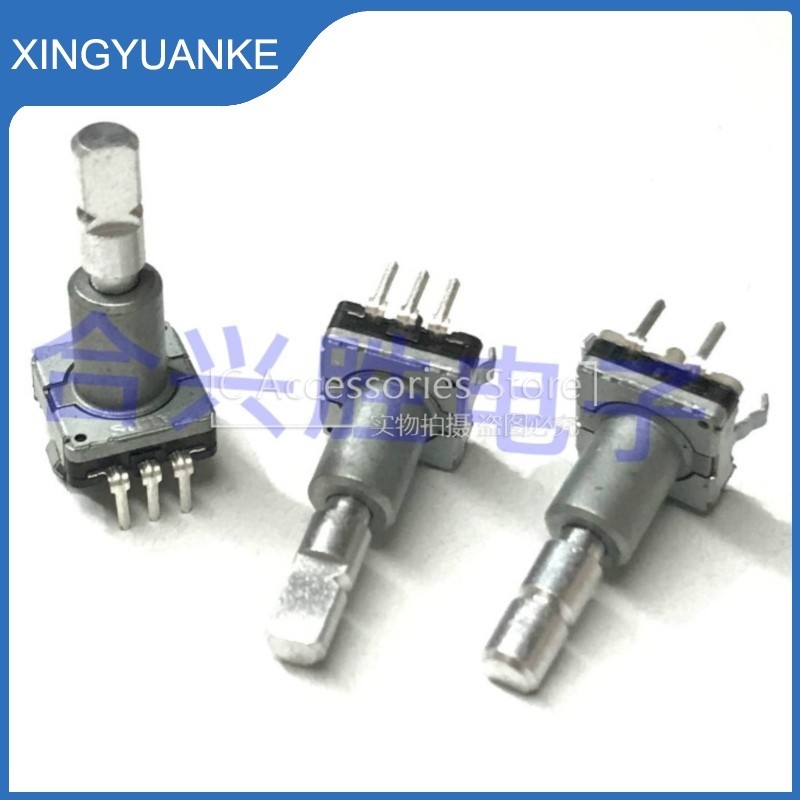 1 ชิ้น/ล็อต EC11 Encoder 30 ตําแหน่งไม่มีตําแหน่ง 15 ชีพจรรถนําทางสวิทช์ปริมาณ EC11L1575E08 EC11L156
