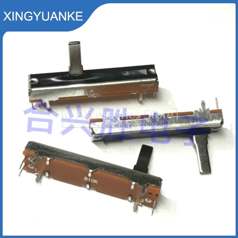 3 ชิ้น/ล็อต SC3021N เดี่ยว 45 มม.เลื่อน Potentiometer B10K Mixer Fader ตรงสไลด์ 3Pin ความยาว 15 มม.