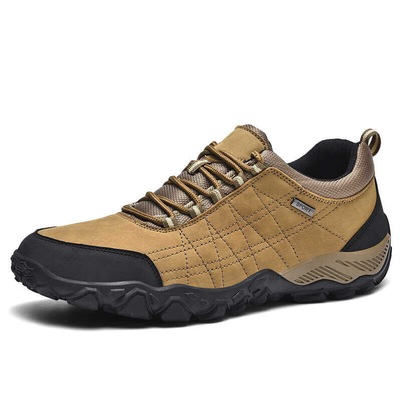 ❤ Fuguiniao Men's Leather Outdoor Shoes Hiking Tracking Size 4647 Spring And Autumn Novelty CO