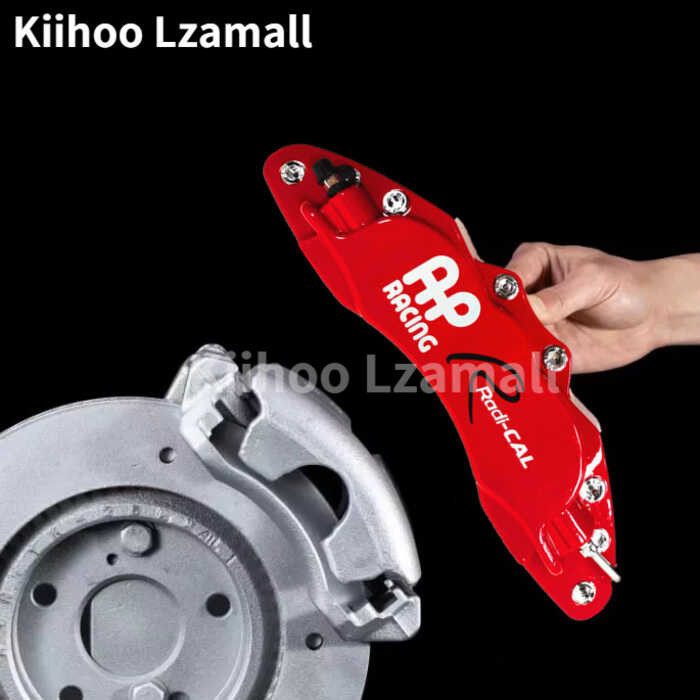2Pcs AP Radcal Front Rear Brake Covers 3D Aluminum Car Styling Universal Metal Caliper Cover Kit Wh