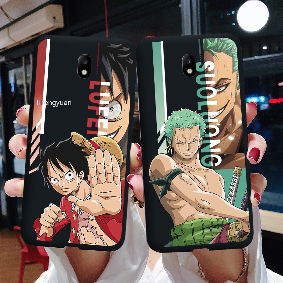 One Piece Samsung J7 2017 J730 J7 Pro เคสสีดําซิลิโคนอ่อนนุ่มอะนิเมะแนวโน้มการออกแบบใหม่ยอดนิยมเคสโทรศัพท์ที่ชื่นชอบ