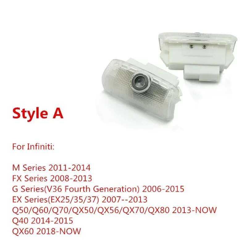 ❤️ 2ชิ้นไฟประตูรถยนต์สำหรับ Infiniti Q50 Q50l Q60 Q70 Qx50 Qx56 Qx70 Q